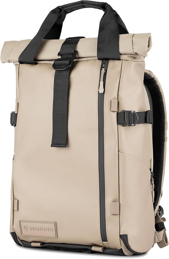 WANDRD PRVKE Rolltop 31L V4 Camera Backpack – Expandable Weatherproof Travel Bag with Laptop Sleeve and Clamshell Opening