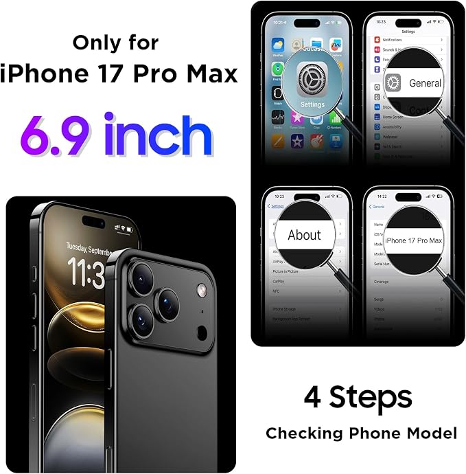 Magnetic Compatible with iPhone 17 Pro Max Case,Waterproof Built-in Screen & Camera Protector IP68 Underwater Full Body Military Dropproof Translucent Matte Phone Case 6.9"-Mag/Green