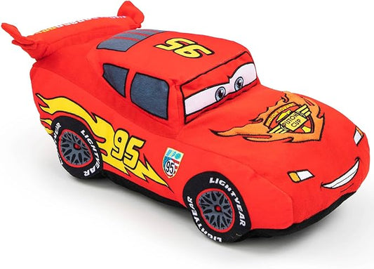 Jay Franco Disney Pixar Cars Lightning McQueen Kids Plush Pillow Buddy, 19 Inch - Super Soft Polyester Microfiber, Stuffed Animal Fade Resistant, Non-Toxic, Gift for Kids (Official Licensed Product)