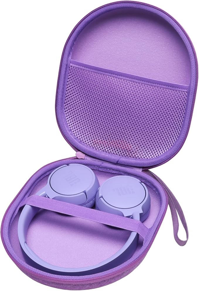 Headphone Headset Case Compatible with JBL Tune 520BT 720BT/BERIBES/KVIDIO/Soundcore by Anker/Sony Wireless On-Ear Headphones, Purple