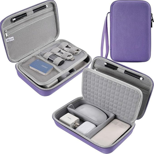 Hard Travel Electronic Organizer Case for MacBook Power Adapter Chargers Cables Power Bank Apple Magic Mouse Apple Pencil USB Flash Disk SD Card Hard Drive Waterproof Shockproof Accessories Bag Case