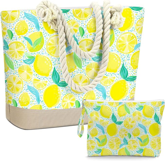 BELLOWDEER Beach Bags for Women, Wet Bag Cosmetic Bag for Beach Toiletries, Summer Travel Essentials, Gifts for Women