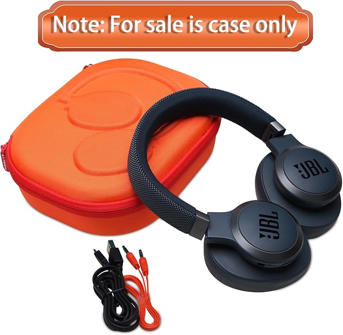 LTGEM Case Compatible with JBL Tune 770NC / 510BT / 720BT / 520BT / 520C / 670NC, for JBL Live 770NC / 670NC / 680NC / 780NC Headphones, Orange