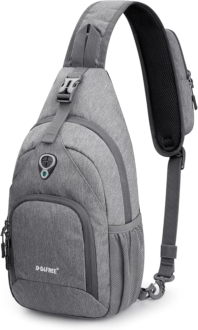 G4Free RFID Sling Bag Crossbody Backpack Small Chest Shoulder Bag Hiking Outdoor