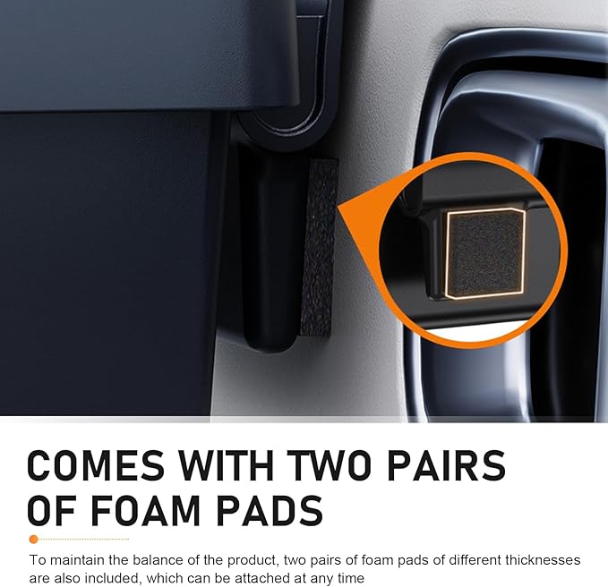 Car Cup Holder, Car Window Multifunctional Organizer, Vehicle Door Side Hanging Rack, Cell Phone Storage Box, Plug & Play Vehicle Storage with Sponge Pads, for Most Cars (Black #B)