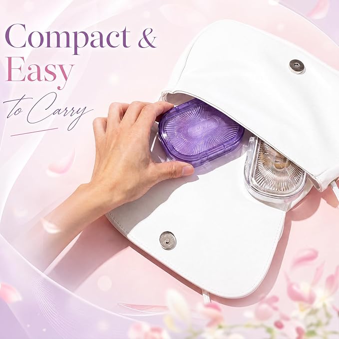 Kigley 4 Pcs Hair Tie Container Small Portable Travel Cotton Swab Holder Dispenser with Lid Plastic Box Storage Containers for Small Items, 3.94 x 2.76 Inch (Light Colors)