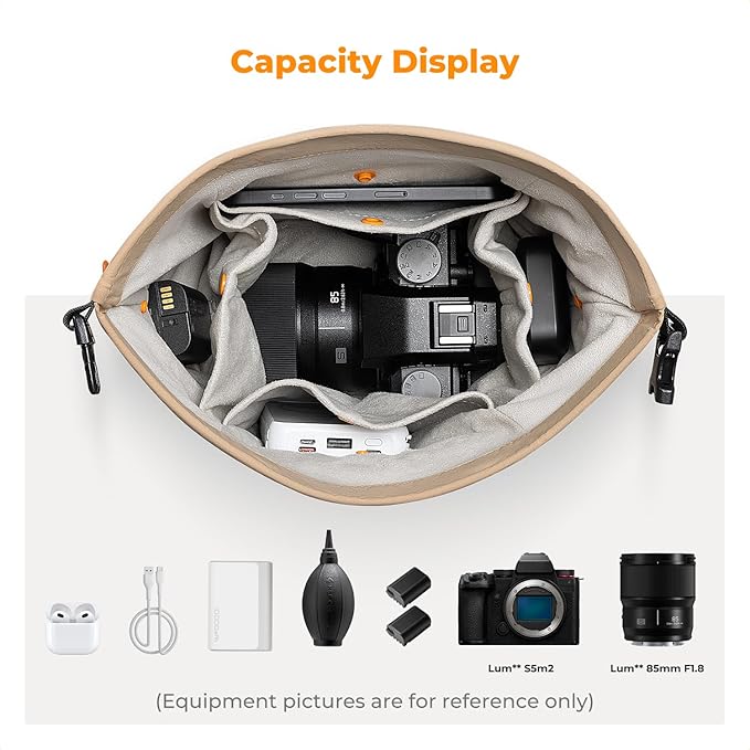 K&F CONCEPT Camera Sling Bag Small Compact Case, Cute Soft Camera Pouch Handbag for Urban Street Photography