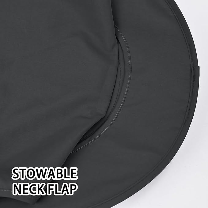 Sun Hats for Men Women Fishing Hat UPF 50+ Breathable Wide Brim Bucket Hats Summer UV Protection Safari Hat with Neck Flap