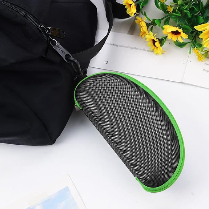 3pcs Zipper Hard Shell Sunglasses Case and Eyeglasses Case Portable Travel Glasses Case with Plastic Hook