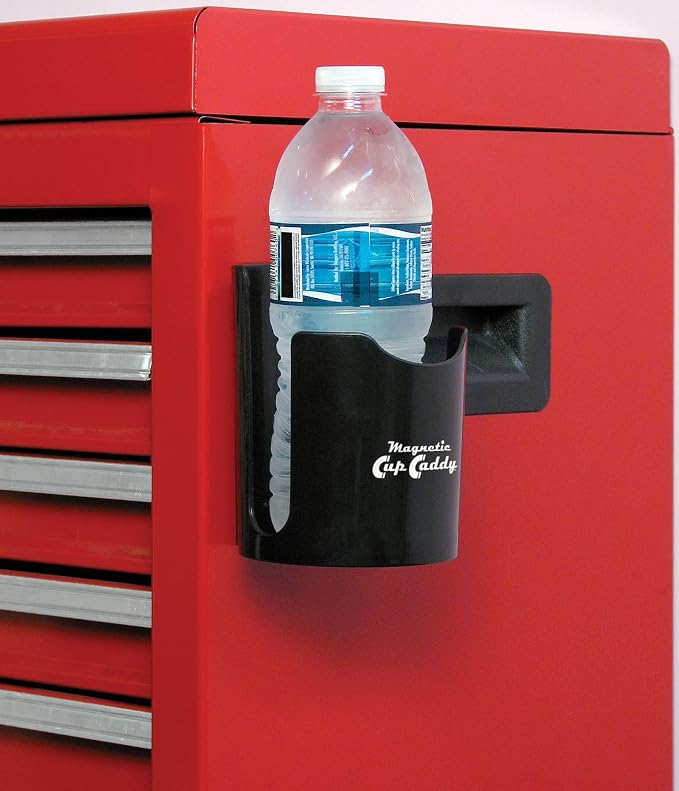 Master Magnetics Magnetic Cup Holder - Caddy for Bottles, Glasses, and Cans - Fits on Fridge, Lawnmower, Forklift, Cart, or Ladder - Heavy-Duty Magnet, (Pack of 6)