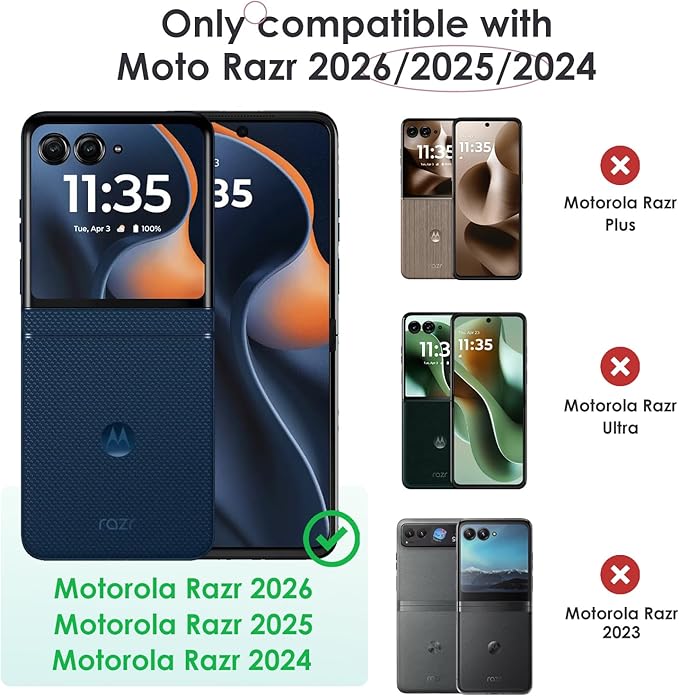 Maxdara for Motorola Razr 2026/2025/2024 Case with Ring [Not Fit Razr Plus or Ultra], Bling Moto Razr 2025/2024 Case with Built-in Outer Screen Protector (Glitter Gold)