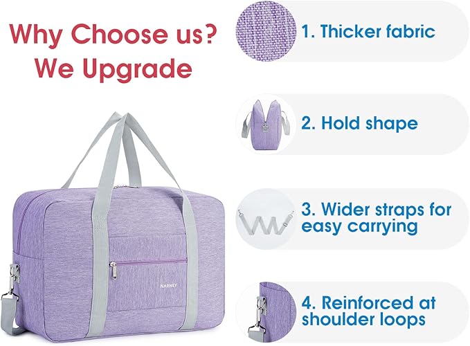 For Spirit Airlines Personal Item Bag Foldable Travel Duffel Bag Tote Carry on Luggage Duffle Overnight for Women and Men