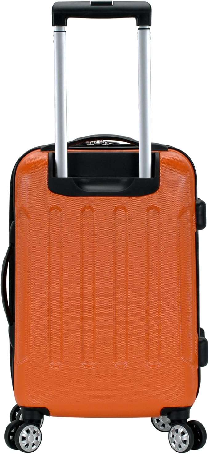 Rockland London Hardside Spinner Wheel Luggage, Carry-On 20", Orange