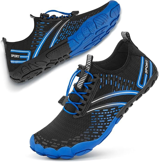 ATHMILE Hiking Barefoot Water Shoes for Women Men Beach Swim Aqua Pool River Quick Dry Athletic Wide Toe Outdoor Sport Kayaking Boating Rock Climbing Yoga Lake