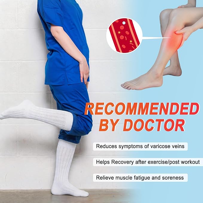 4 Pairs Compression Socks for Women Circulation-Best Support for Nurses,Running,Athletic,Travel