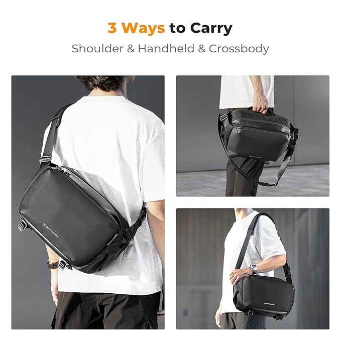 K&F CONCEPT Camera Sling Bag Crossbody Bag Waterproof Camera Shoulder Backpack DSLR/SLR/Mirrorless Camera Case