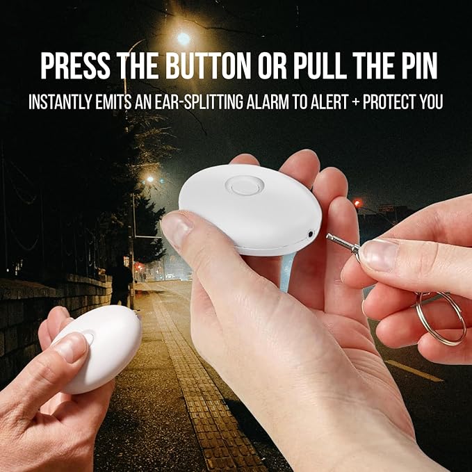 Pain Safari Personal Alarm Keychain for Women, Children, and Elderly | 125dB Safety Siren | 1-Mile Range Self Defense Tool | Compact Personal Protection Device | Loud Attention-Grabbing Security Sound