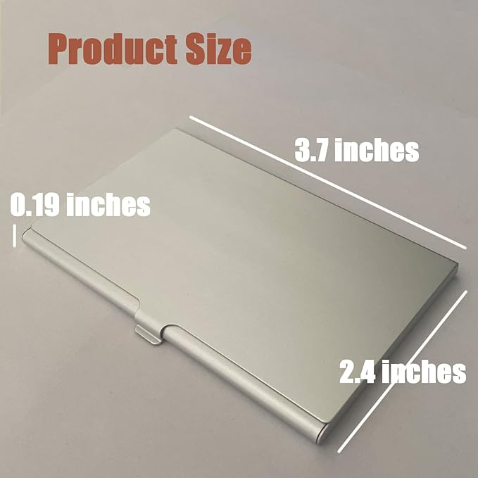 Aluminum Waterproof Memory Card Case - Ultrathin Mini Rustproof Protector for Micro SD/Micro SDXC/TF Cards (Silver Color)