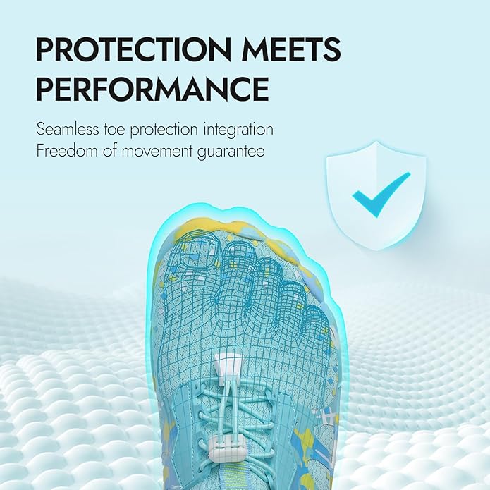 ATHMILE Hiking Barefoot Water Shoes for Women Men Beach Swim Aqua Pool River Quick Dry Athletic Wide Toe Outdoor Sport Kayaking Boating Rock Climbing Yoga Lake