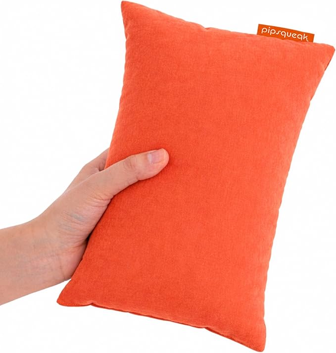 Pipsqueak Microfiber Pillow - Small, Mini, Tiny - 11 x 7 in - Perfect for Travel, Cars, Airplanes, Camping, Dogs, Toddlers, Kids, Lumbar, Knees and Neck - Ages 2 Yrs and Up