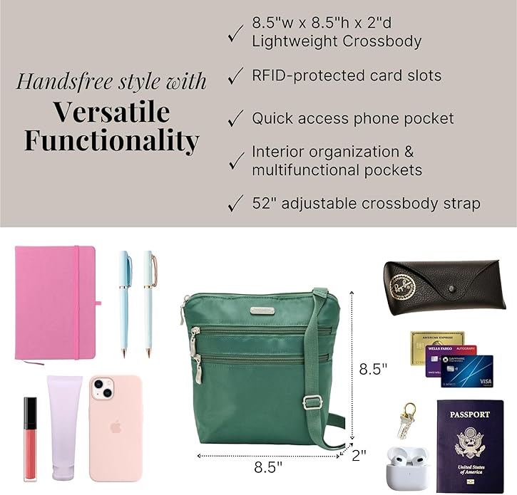 Baggallini Women's Essential Crossbody Bags