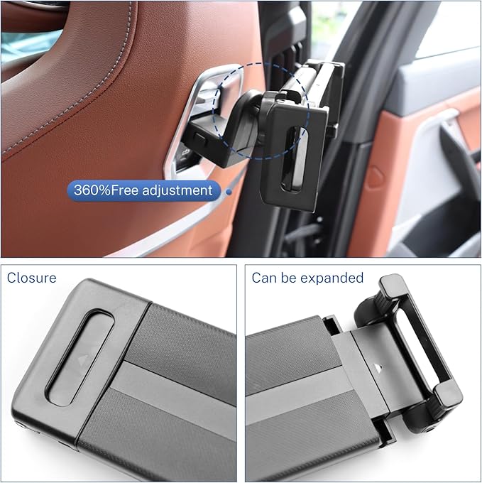 for BMW X5 X6 G05 G06 G60 G45 Tablet Holder Strong Magnetic Attraction/Gravity Clamp ipad Car Holder Back Seat Road Trip Essentials (Gravity Clamp)