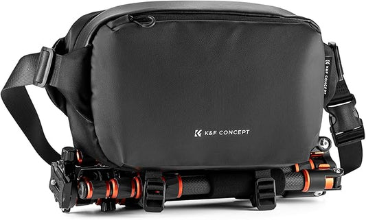 K&F CONCEPT Camera Sling Bag Crossbody Bag Waterproof Camera Shoulder Backpack DSLR/SLR/Mirrorless Camera Case