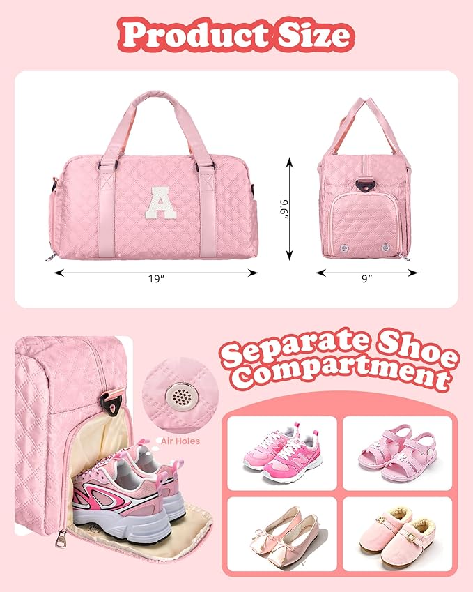 Elilier Girls Graduation Gifts, Kids Travel Duffel Bag, Graduation Gift Ideas, Overnight Bags Sleepover bag