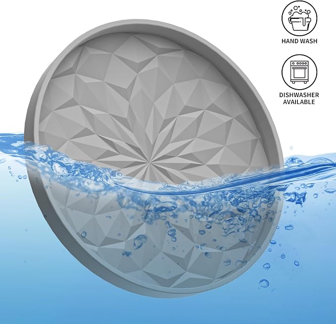 ME.FAN Car Cup Coaster [4 Pack] Silicone Car Coasters/Cup Mats - 2.75In Universal Non-Slip Recessed Car Interior Accessories - Car Cup Holder Insert Coasters Light Grey