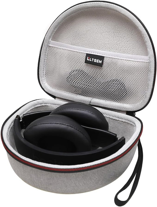 Headphone Case Compatible with Beats Studio Pro/Solo 4 / Studio 3 / Solo 3 / Picun B8 / BERIBES/JLab JBuds Lux ANC Wireless Bluetooth Noise Cancelling Headphones, Light Gray(Case Only)
