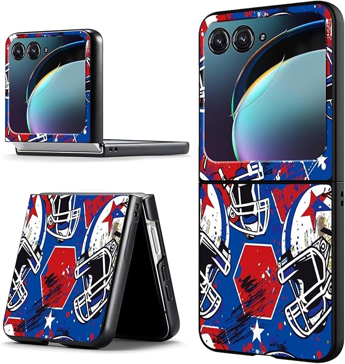 for Motorola Moto Razr Plus 2024 Case,for Moto Razr 50 Ultra Case Cute Slim Hard PC Thin Anti-Scratches Shockproof Protective Phone Cover for Motorola 50 Ultra,Colorful Baseball Hat