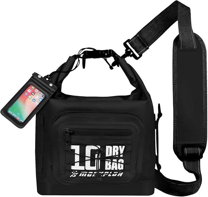 MORXPLOR Dry Bag Waterproof,5L/10L/20L/30L/40L/55L Roll Top Dry Bag Backpack with WaterProof Phone Case for Swim,Kayak