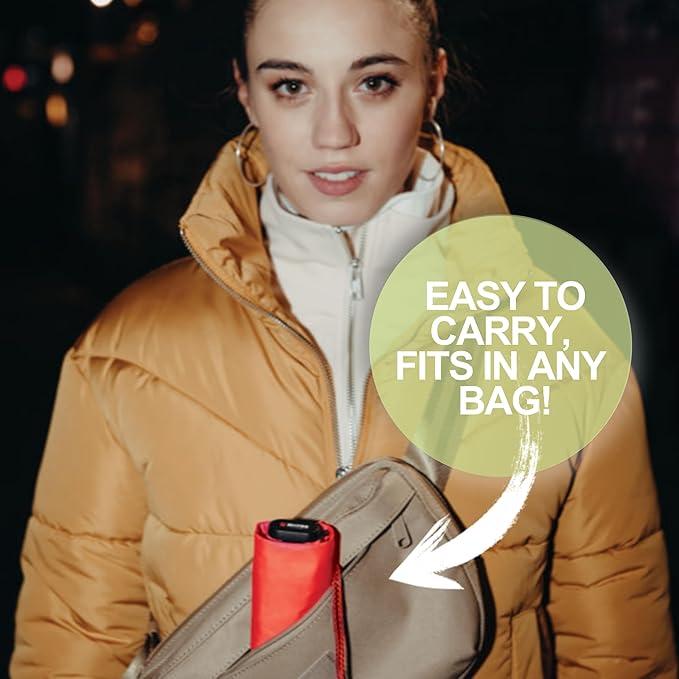 Knirps US.050 Ultra Light Pocket Size Manual Rain Umbrella with Carrying Case