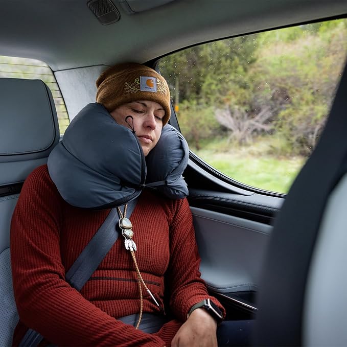 HEST Pro Travel Pillow - 3-in-1 Neck, Body, and Small Travel Pillow - Adjustable Fill for Custom Comfort - Portable and Compact Design - Memory Foam with Washable Cover
