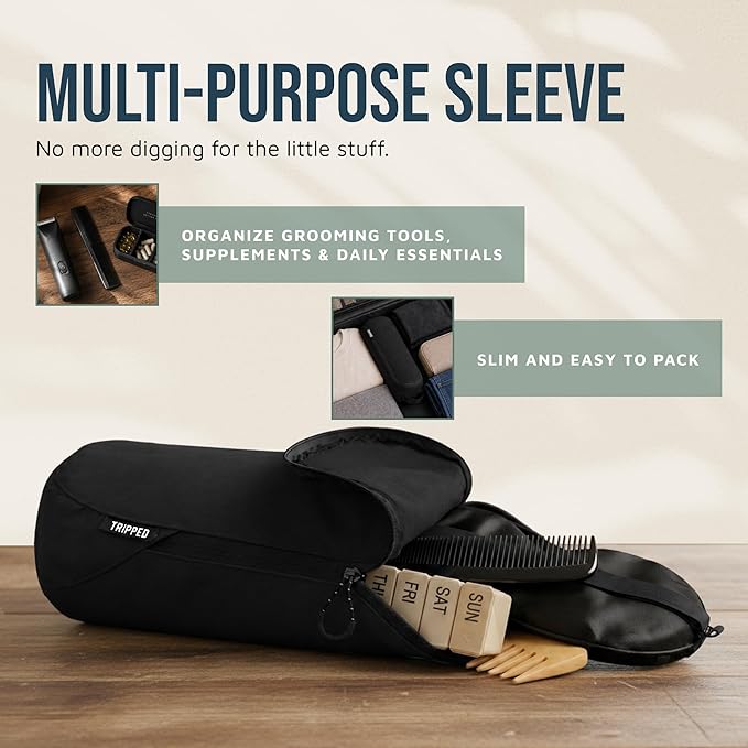 Toiletry Bag Kit Set: Hanging Travel Toiletry Bag + 311 TSA Cosmetic Liquid Bag + Ultralight Accessory Organizer Pouch