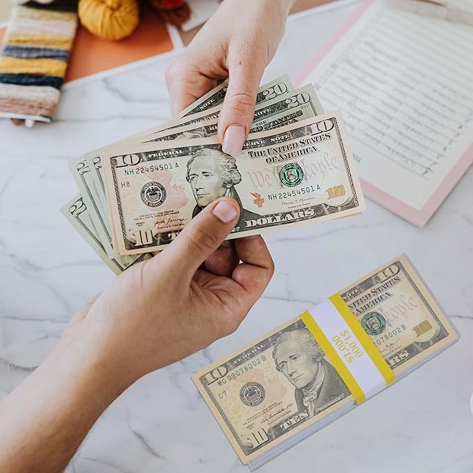 L LIKED Money Band Bundles Self Sealing Currency Straps for Bill Wrappers (9 Colors - 720 Assorted)