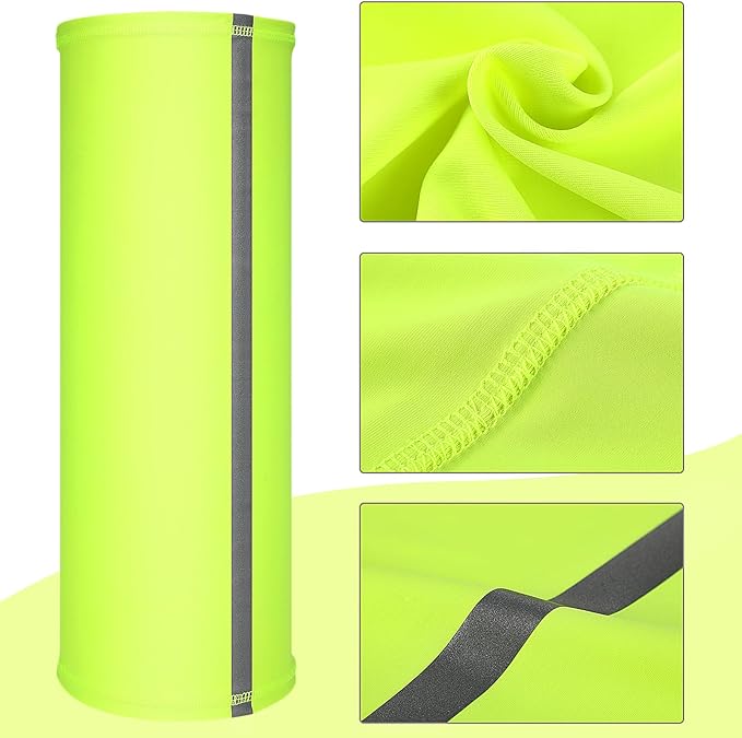 SATINIOR 4 Pcs Neck Gaiter Face Mask for Men Reflective Face Cover Scarf Summer UV Sun Protection Balaclava Bandana for Work
