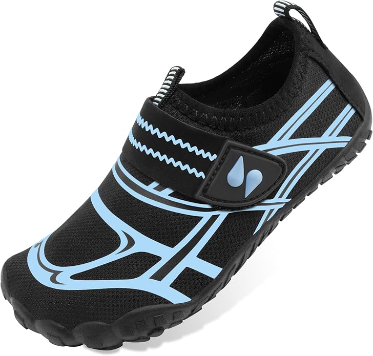 Stelle Kids Water Shoes Wide Toe Box Barefoot Quick Dry Non-Slip Aqua Shoes for Boys Girls Toddler Beach Swim Pool