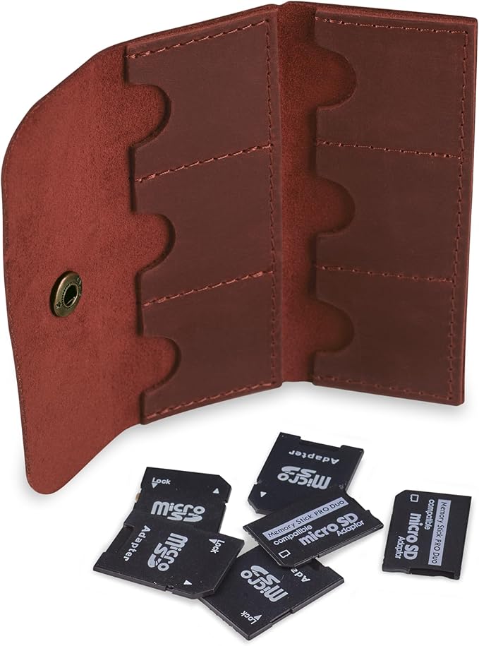 Leather SD Card case