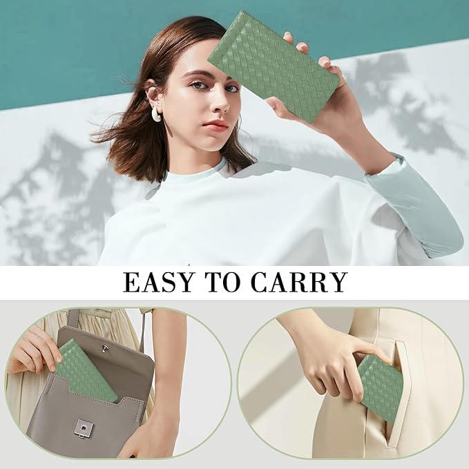 Squeeze Top Sunglass Pouch - Portable Sunglass Organizer Pouch Bags Soft PU Leather Glasses 2 Pack