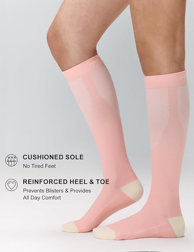FITRELL 3 Pairs Compression Socks for Women and Men 20-30mmHg-Circulation Support Socks