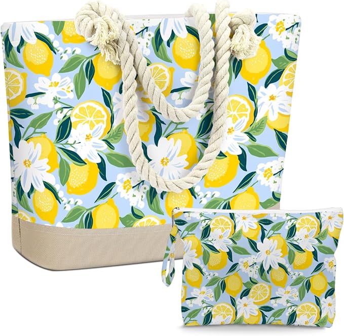 BELLOWDEER Beach Bags for Women, Wet Bag Cosmetic Bag for Beach Toiletries, Summer Travel Essentials, Gifts for Women