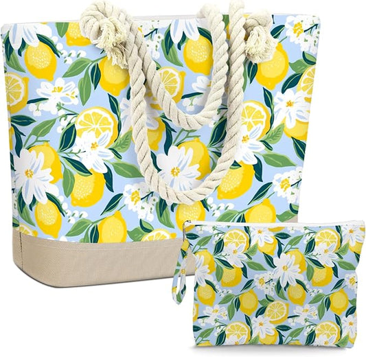 BELLOWDEER Beach Bags for Women, Wet Bag Cosmetic Bag for Beach Toiletries, Summer Travel Essentials, Gifts for Women