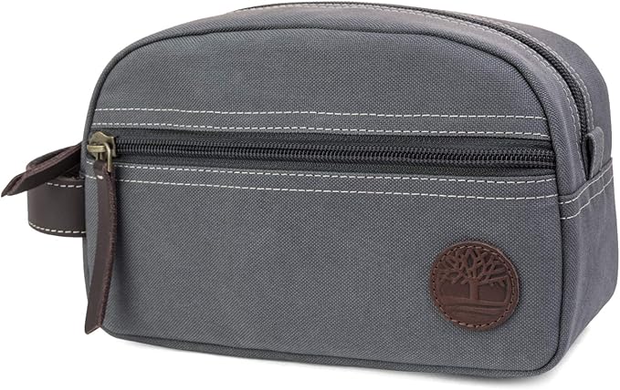 Timberland Men's Toiletry Bag Canvas Travel Kit Organizer
