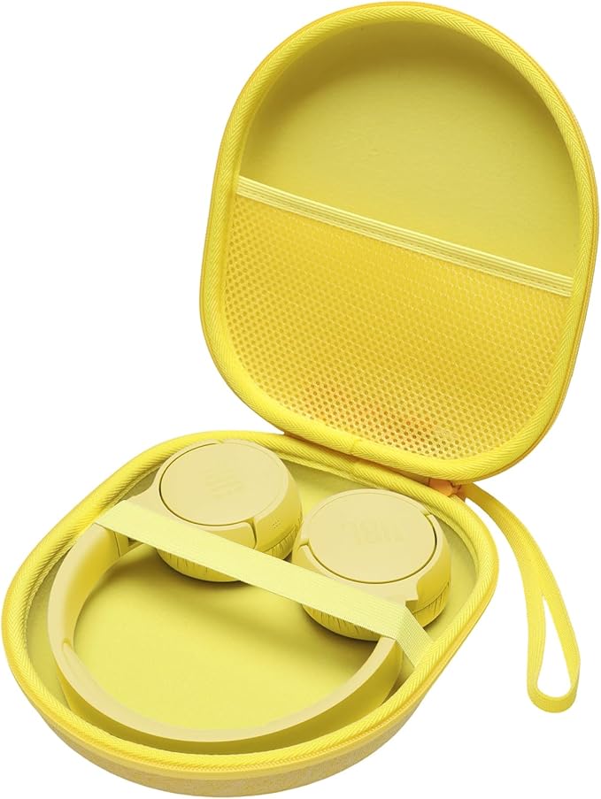 Headphone Headset Case Compatible with Sony WH-CH520/JBL/Anker//BERIBES/KVIDIO Wireless On-Ear Headphones, Yellow