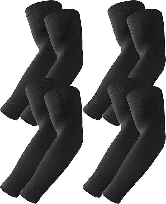 BHYTAKI UV Sun Protection Arm Sleeves, UPF 50 Sports Cooling Arm Compression Sleeves for Men Women Teenager
