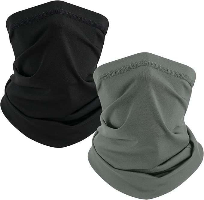 TICONN Neck Gaiter Face Cover Scarf, Neck Warmer Breathable Sun & Wind-proof for Skiing Fishing Hiking Cycling