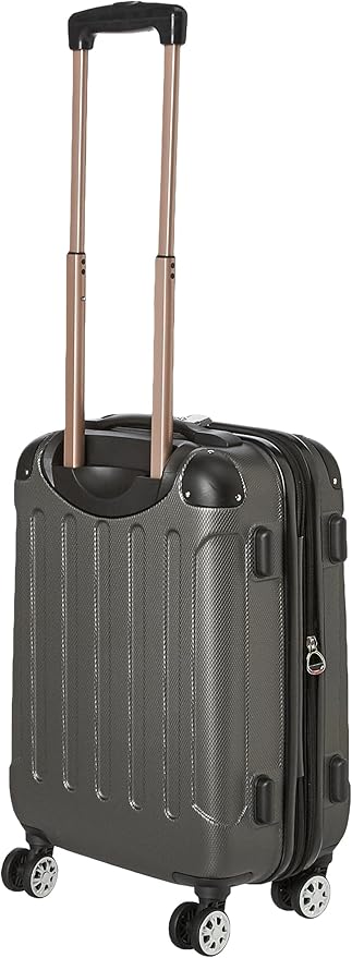 Rockland London Hardside Spinner Wheel Luggage, Carry-On 20", Grey