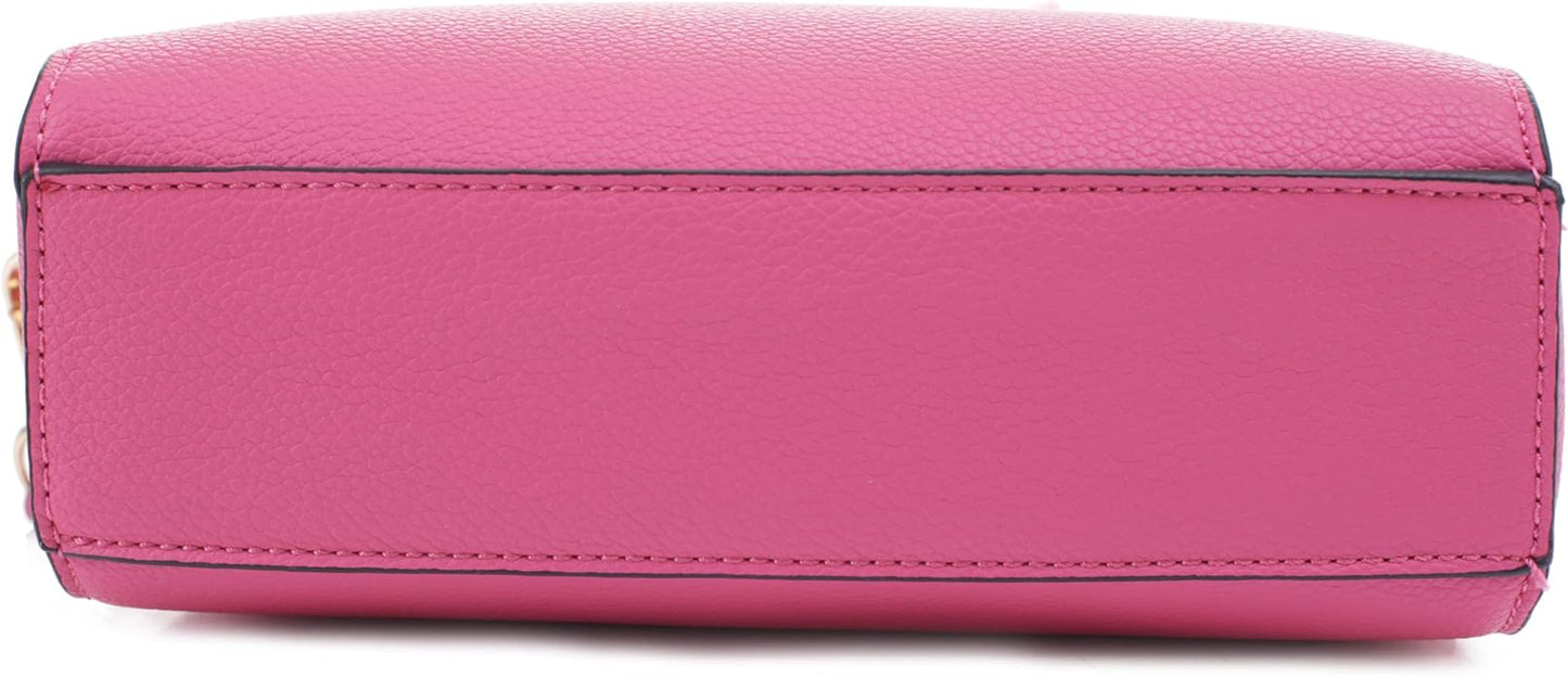 EVVE Crossbody Bags for Women Trendy Triple Zip Small Crossbody Camera Bag Purse with Wide Guitar Strap