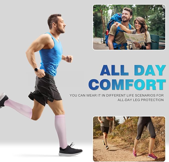 cerpite Compression Socks for Women & Men Circulation 8 Pairs Compression Socks 20-30 mmhg Best for Running,Nurse,Travel